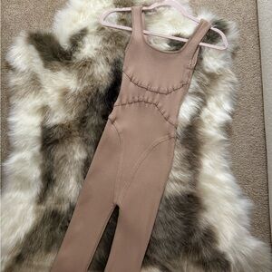 Stylish Tan bodycon Jumpsuit